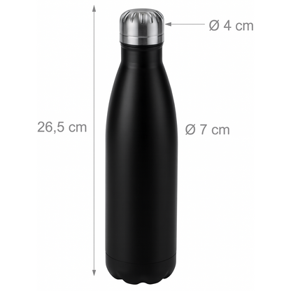 Relaxdays Stainless Steel Insulated Water Bottle 500ml