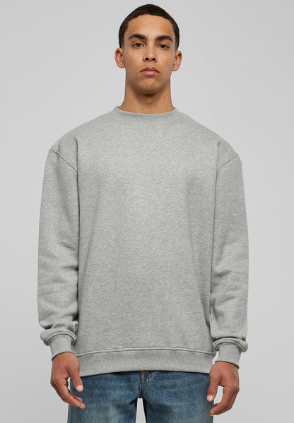 Jack & Jones Men's JJEBRADLEY Breathable Crew Neck Sweatshirt Light Grey Melange