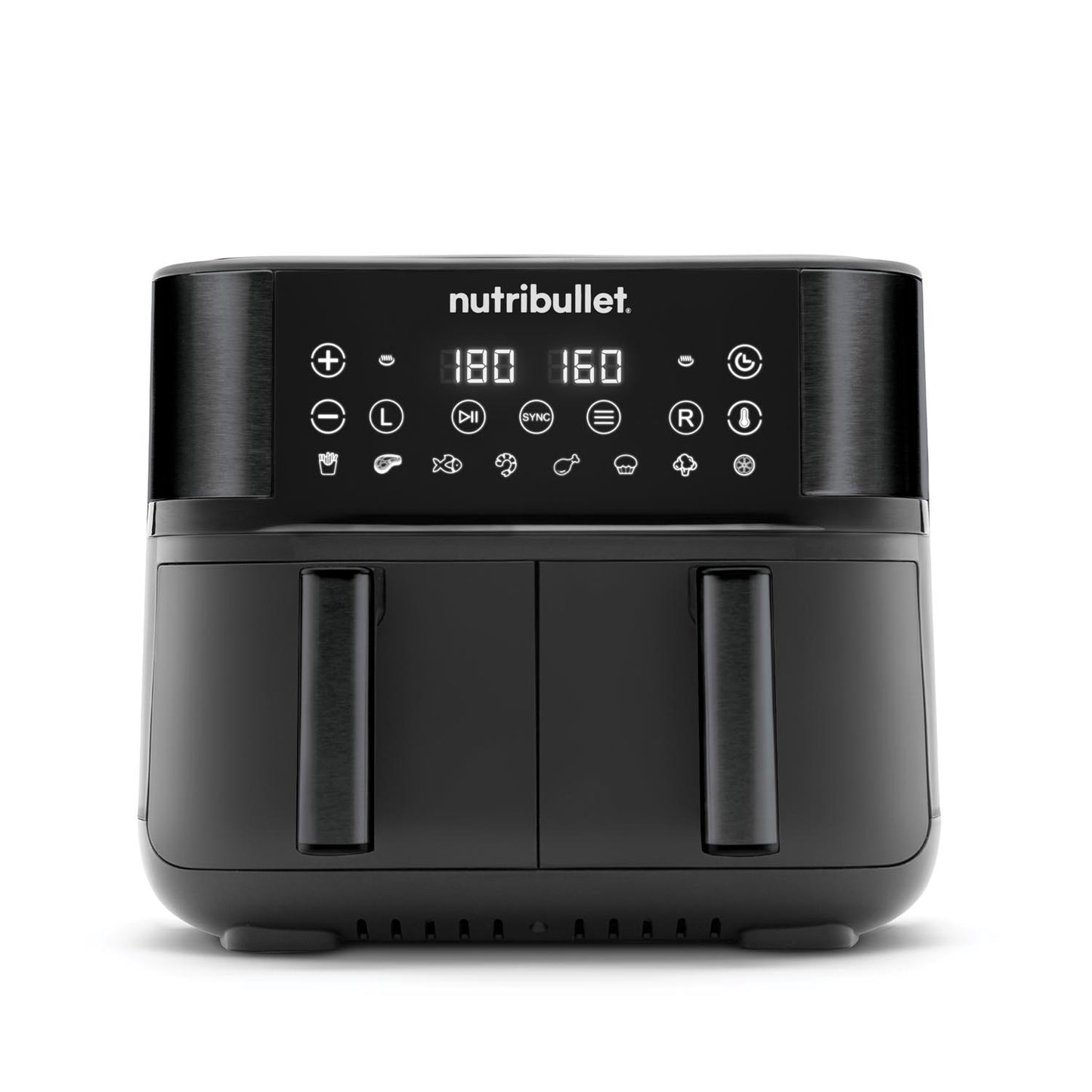 Nutribullet NBA081B 8L Twin Drawer Air Fryer Black