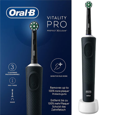 Oral-B Vitality Pro Blue Electric Toothbrush: Superior 2D Cleaning, 3 Modes, Timer