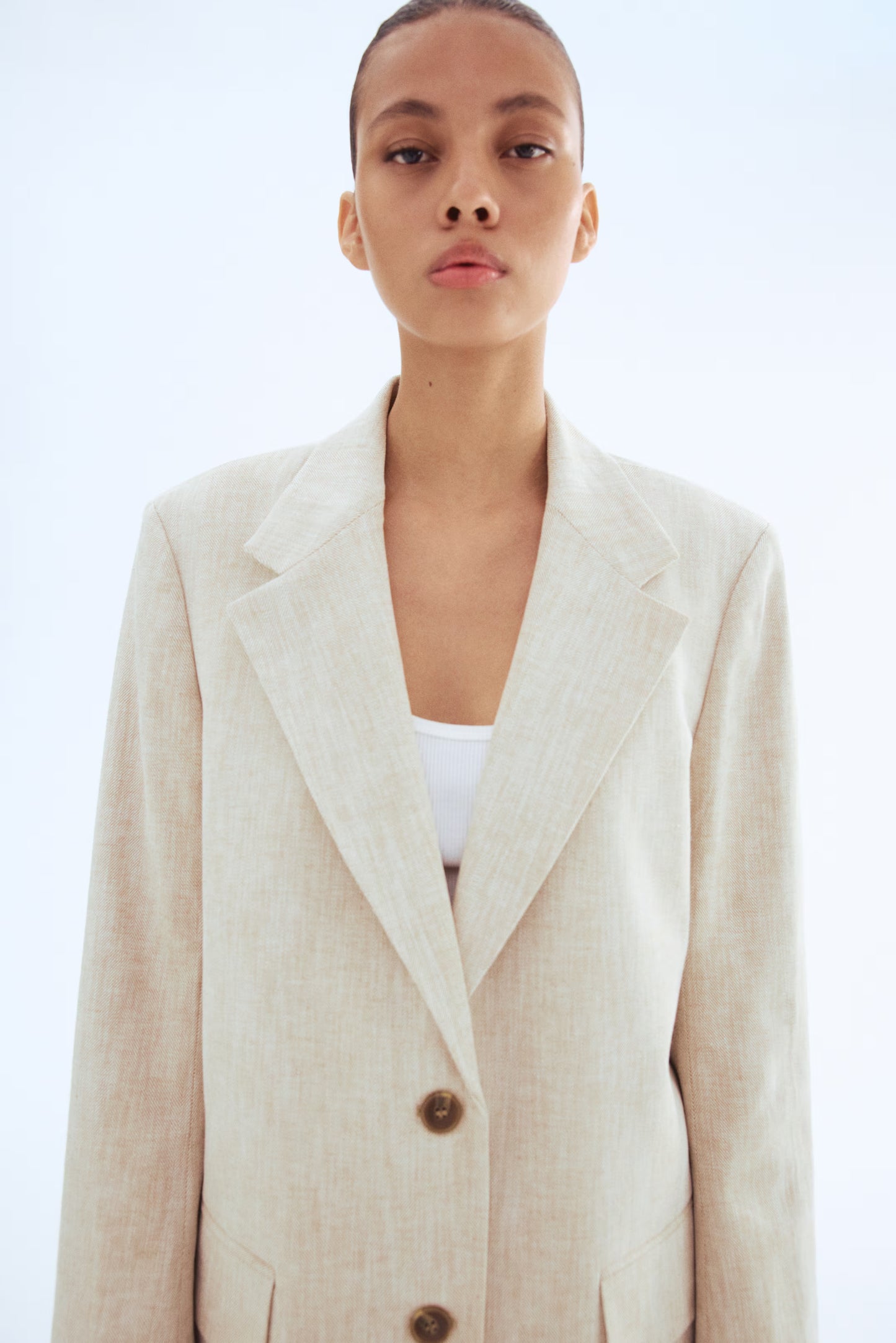 H&M Linen-Blend Blazer