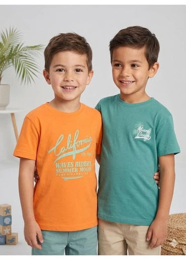 lupilu Boys' T-Shirt 2-Pack