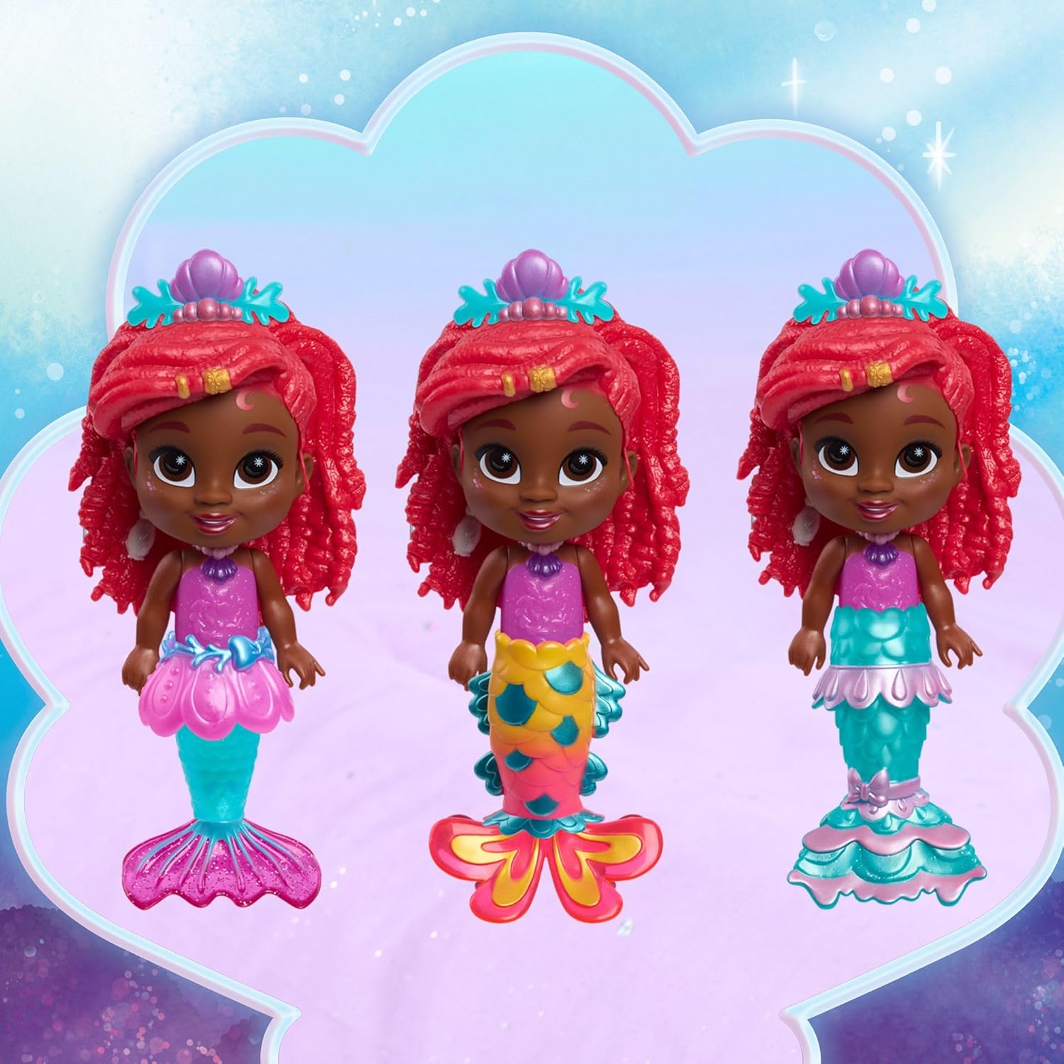 Just Play Disney Junior Ariel Mermaid Doll with Interchangeable Outfits