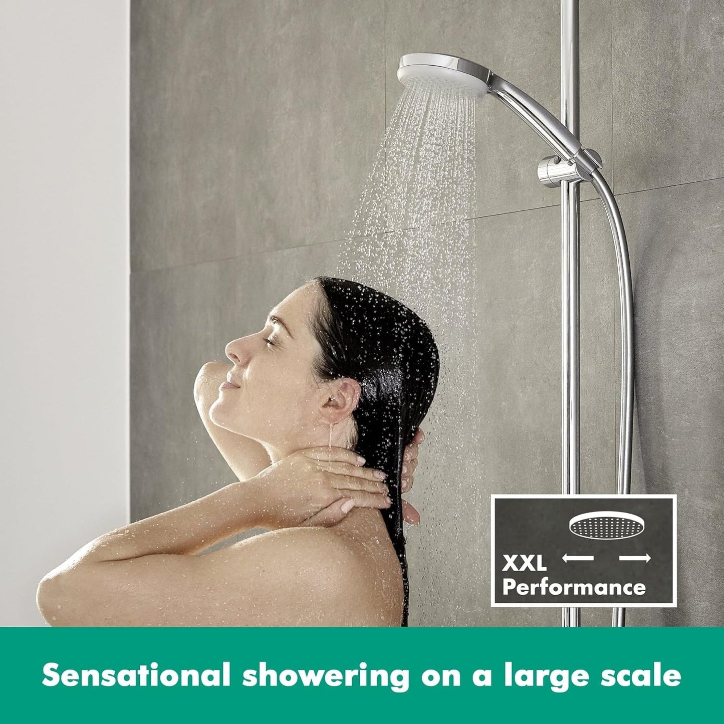 Hansgrohe Croma 100 Chrome Handheld Showerhead with 4 Spray Modes