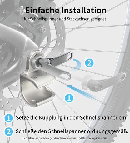 Zweiberg Stainless Steel Bicycle Trailer Coupling for Thule Chariot & Coaster – Tested in Germany