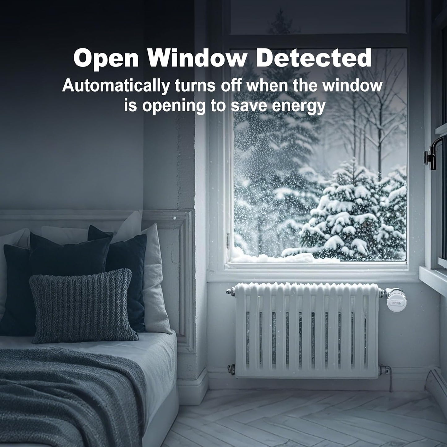 Smart Radiator Thermostat 2-Pack Zigbee TRV Wireless Valve