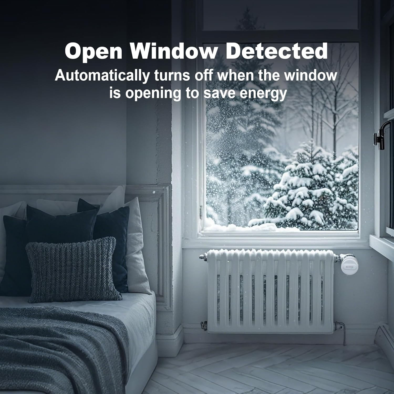 Smart Radiator Thermostat 2-Pack Zigbee TRV Wireless Valve