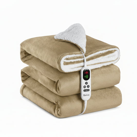 Mia&Coco 180x130cm Electric Heated Throw Blanket with 10 Heat Levels