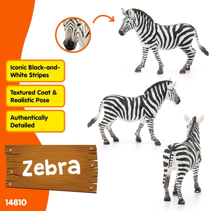 Schleich 14810 Zebra Mare Animal Figure