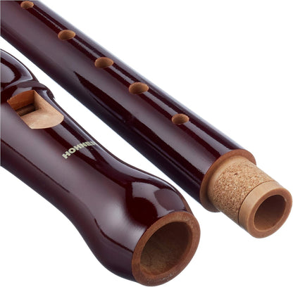Hohner 9555 Soprano Recorder Pearwood Baroque Fingering for Beginners