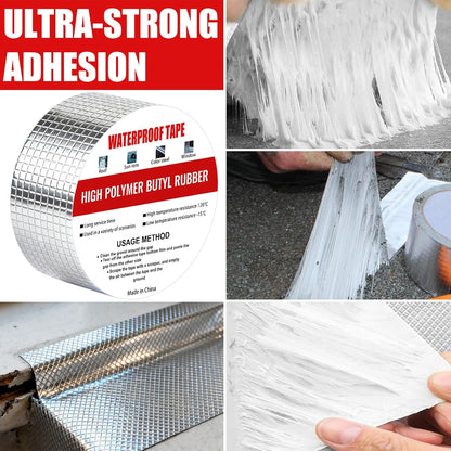 Waterproof Aluminum Butyl Tape 10m x 50mm Roof Repair