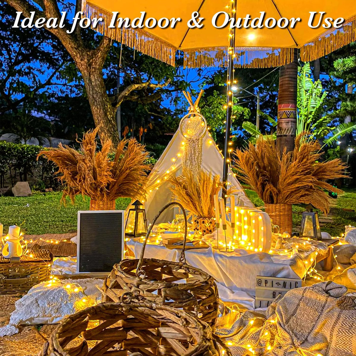 Battery Operated LED Fairy Lights with Timer IP65 Waterproof