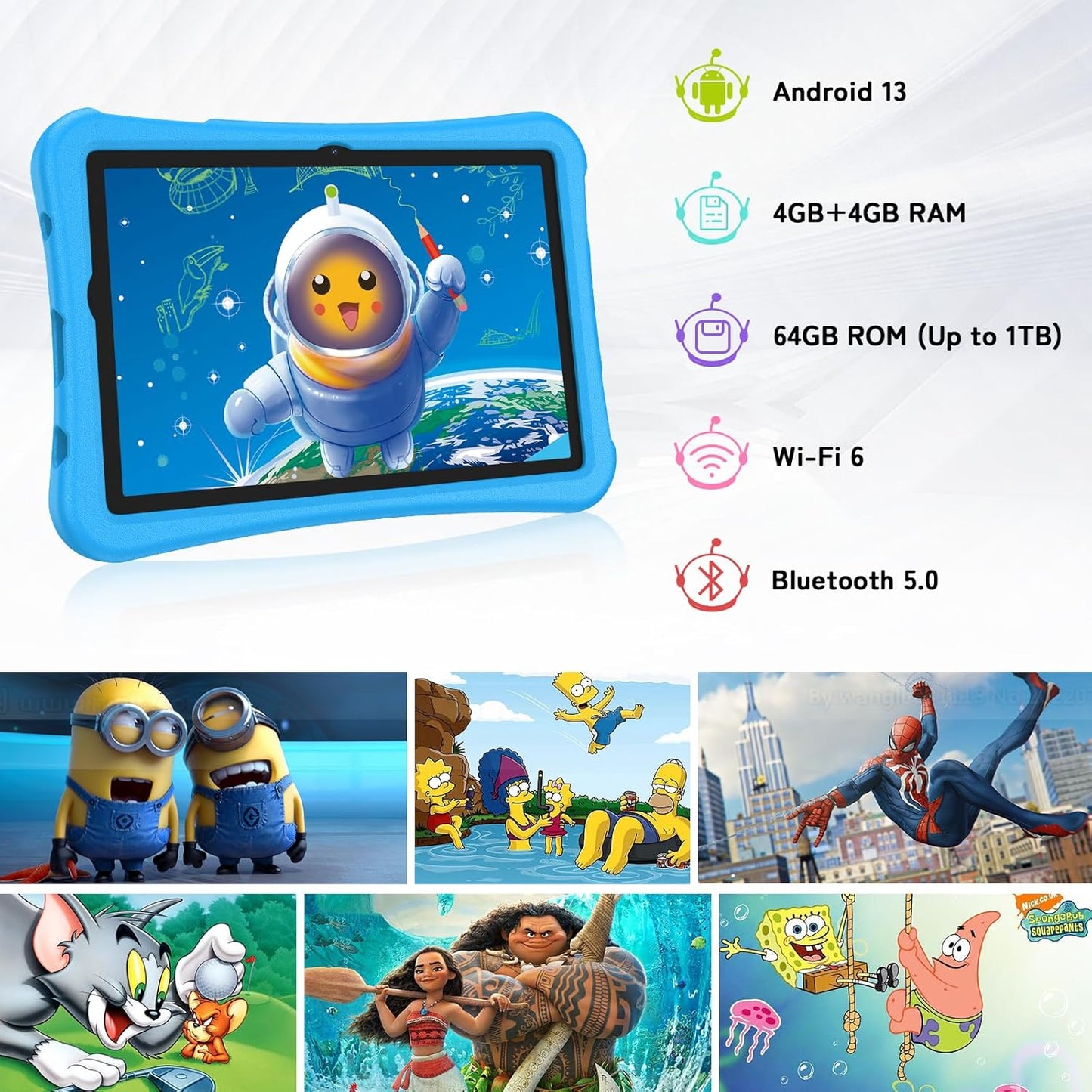 UMIDIGI G2 Kids Tablet 10.1 inch Android 13 Blue