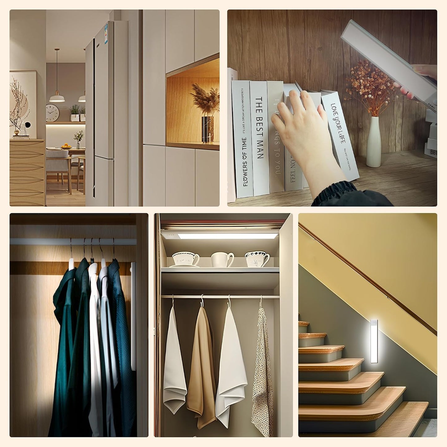 GY cabinet lights-30cm LED Motion Sensor Under Cabinet Light 6500K 2 Pieces