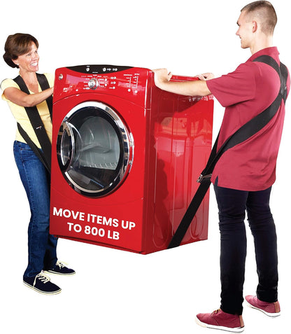 Heavy‑Duty Shoulder Dolly Multi‑Length Replacement Straps – 8‑12‑16 ft Set