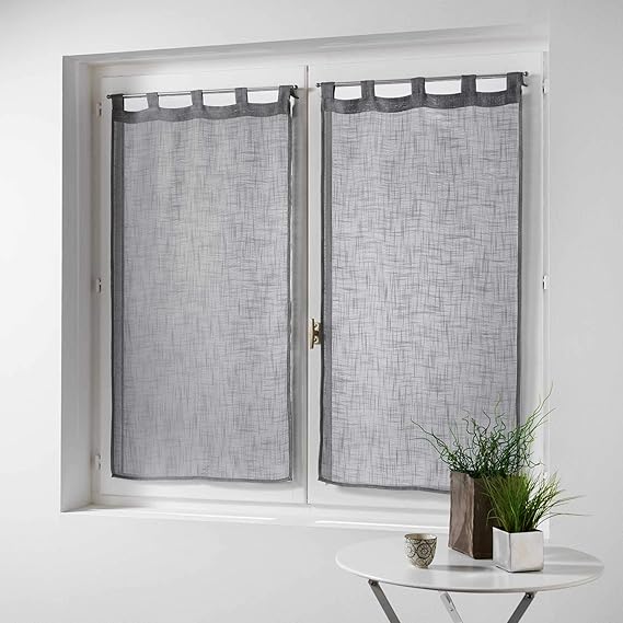Douceur d'Intérieur Haltona Linen-Effect Net Curtain
