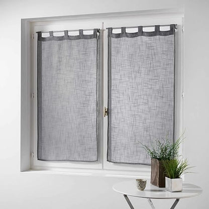 Douceur d'Intérieur Haltona Linen-Effect Net Curtain