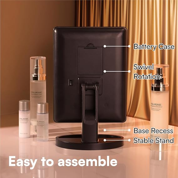 H&S HS-16LED LED Illuminated Cosmetic Mirror