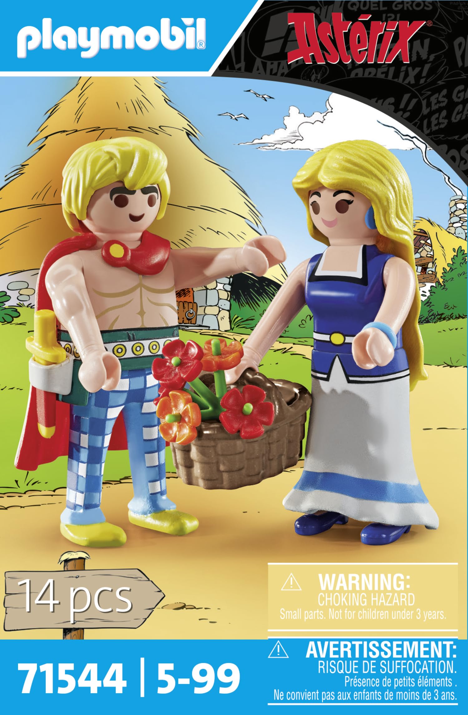 PLAYMOBIL Asterix Tragicomix Falbala Love Couple Figure Fun Toy Set
