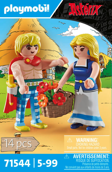 PLAYMOBIL Asterix Tragicomix Falbala Love Couple Figure Fun Toy Set