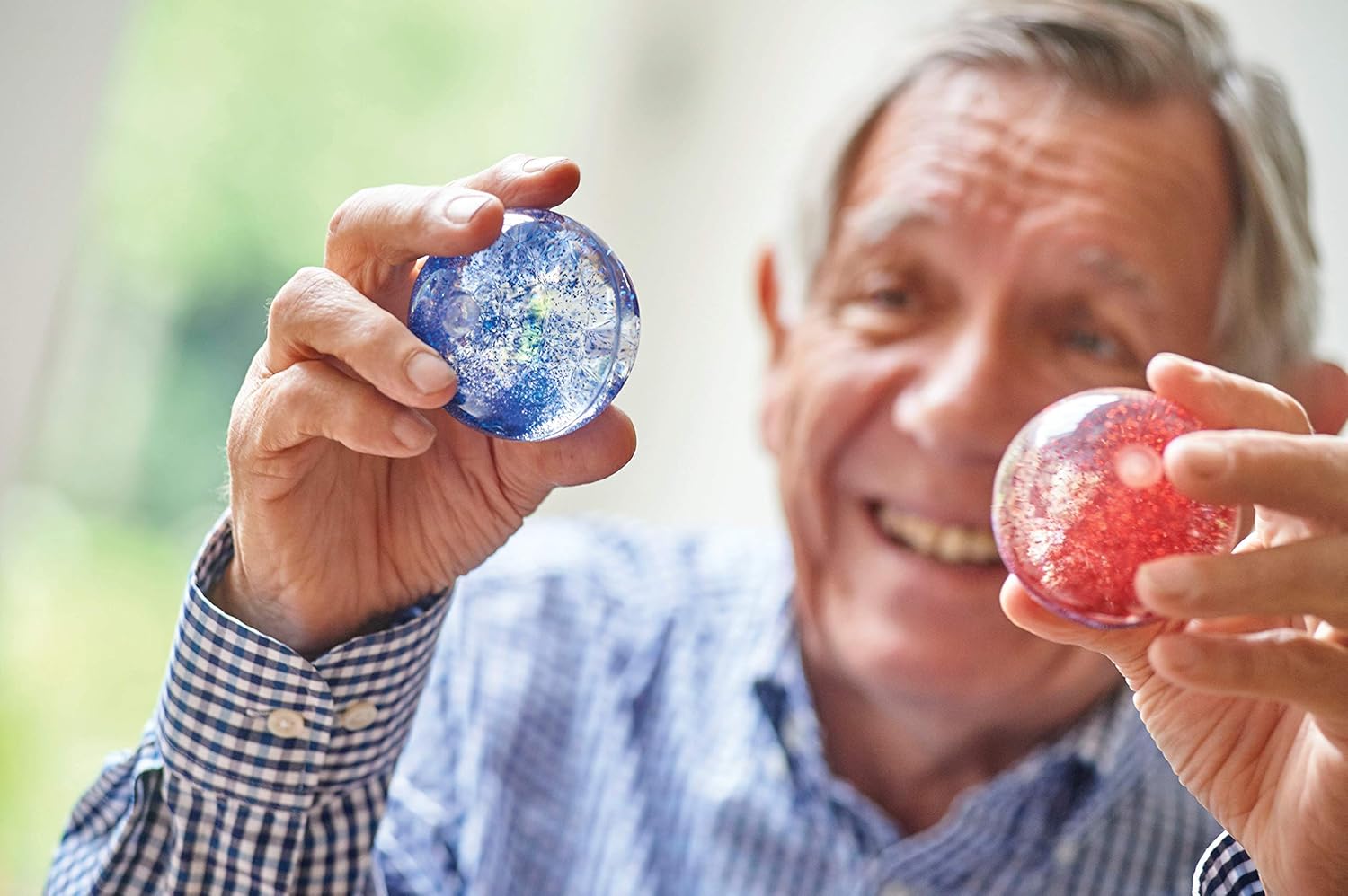 TickiT Sensory Rainbow Glitter Balls Set - 7 Water-Filled Bouncy Toys