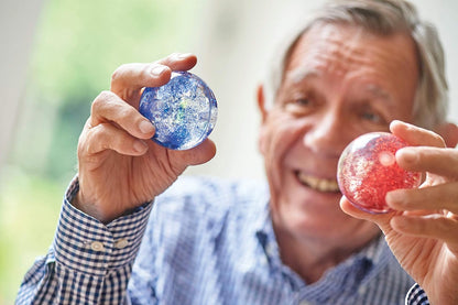 TickiT Sensory Rainbow Glitter Balls Set - 7 Water-Filled Bouncy Toys