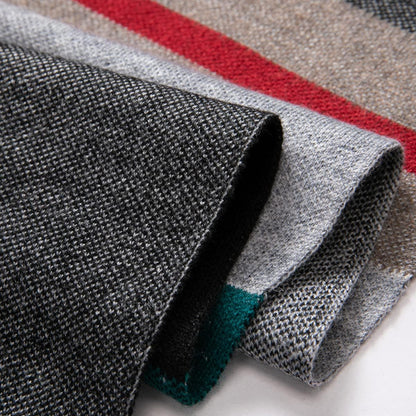 Villand Men's Australian Merino Wool Tartan Scarf – Warm, Soft, Gift-Ready