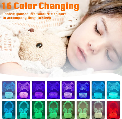 ZQX 3D Optical Illusion LED Night Light with Remote
