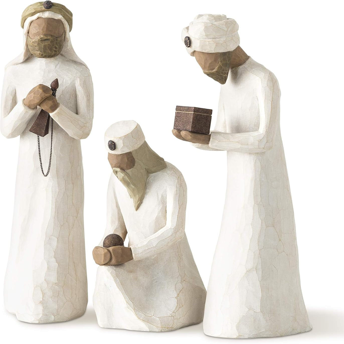 Willow Tree Hand-Painted Three Wisemen Nativity Figurine Set