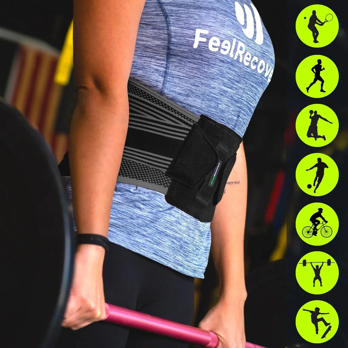 Feel Recovery Lumbar Support Belt for Men and Women, Sciatica Relief - Gomix Brands Outlet