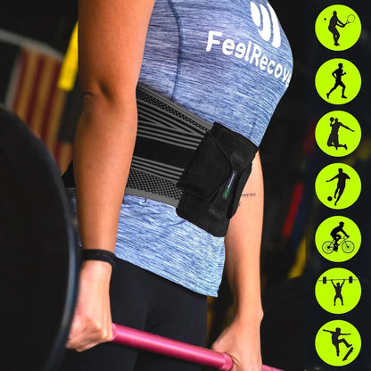 Feel Recovery Lumbar Support Belt for Men and Women, Sciatica Relief - Gomix Brands Outlet