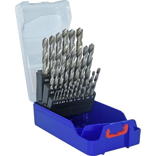 Tivoly T-Box HSS Metal Drill Bit Set, 1-13mm, Precision Drilling