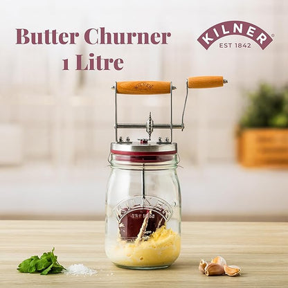 Kilner Traditional Glass Butter Churner Homemade Artisan Butter Maker