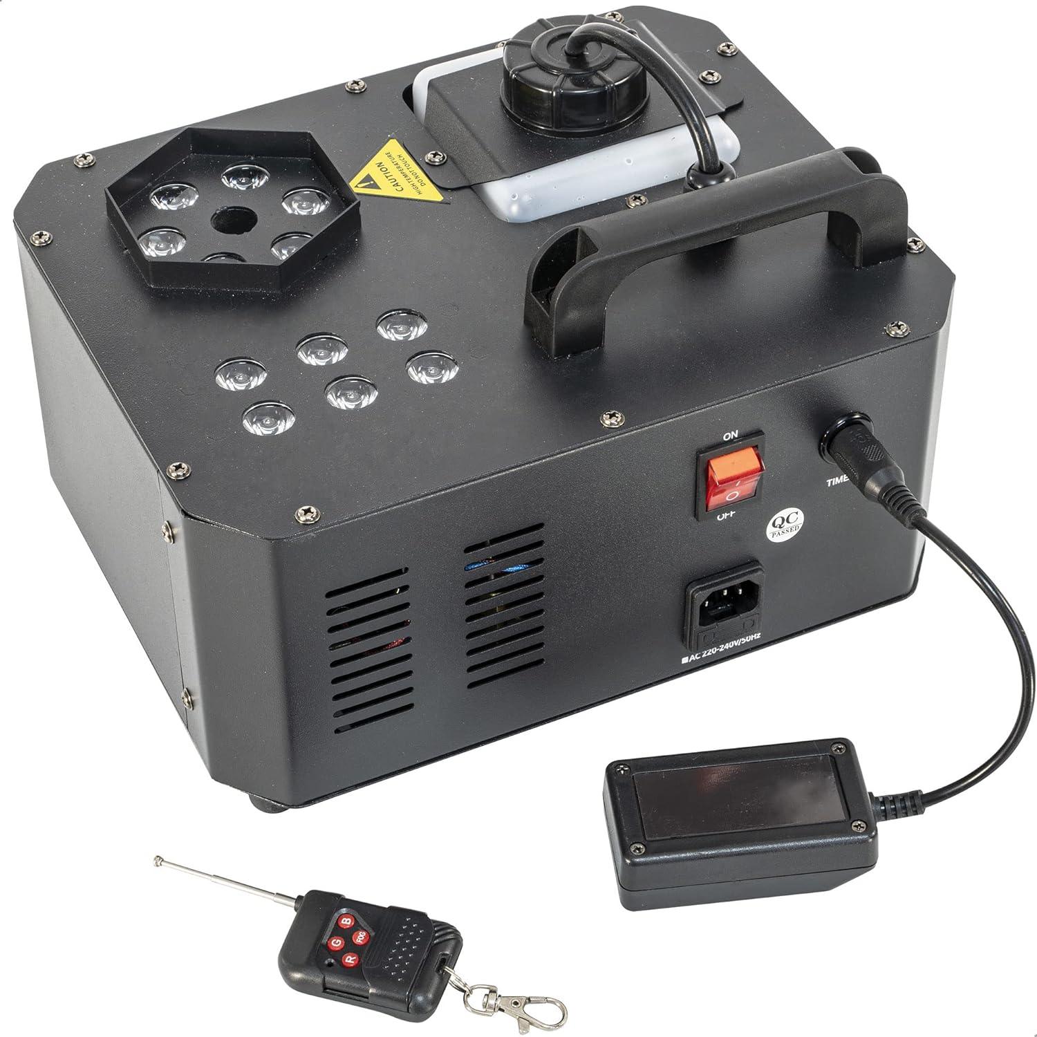 Ibiza SPRAY-COLOR-1000 1000W RGB LED Fog Machine with Remote Controls - Gomix Brands Outlet