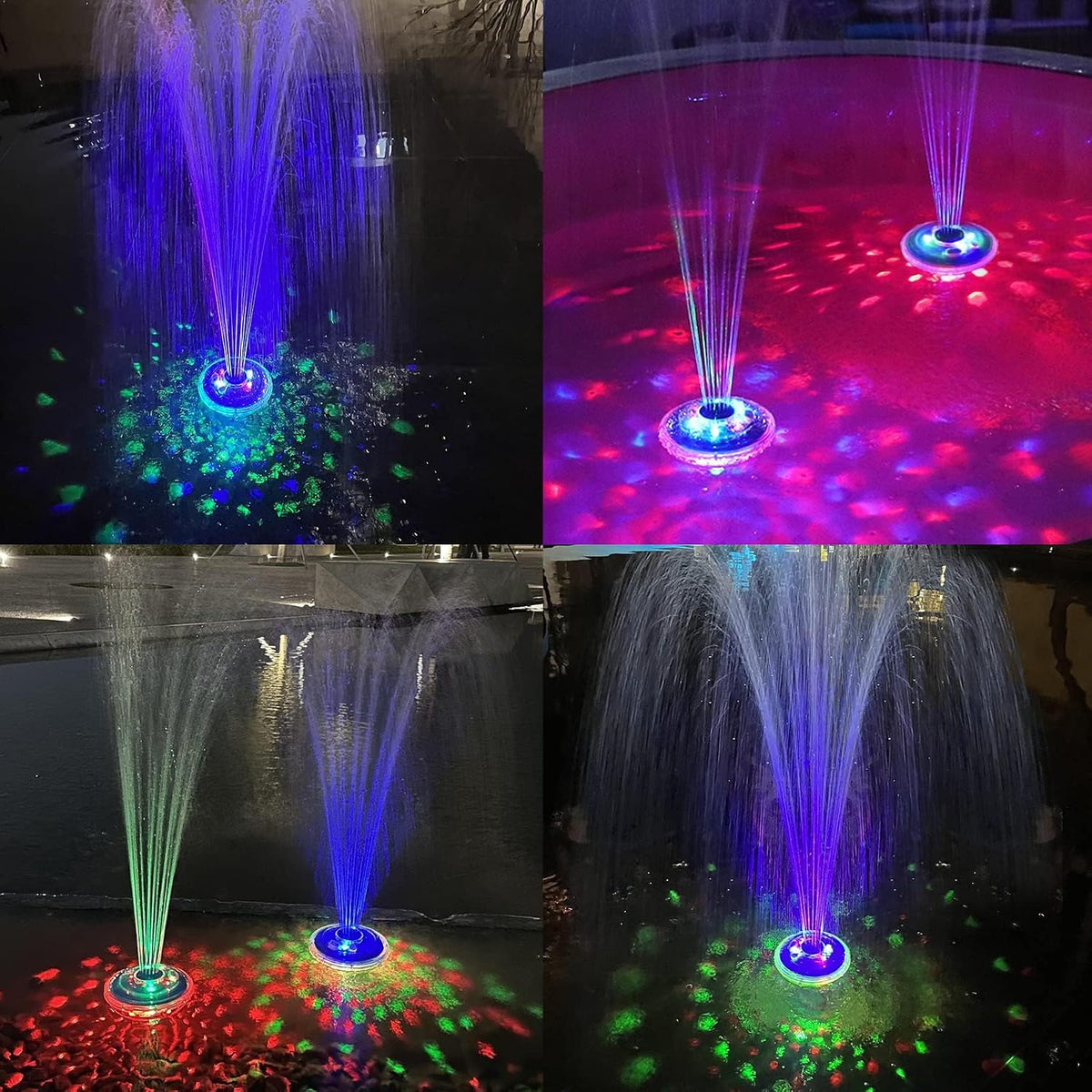 LanBlu CT507LH-EU Floating Pool Fountain with Underwater Lights