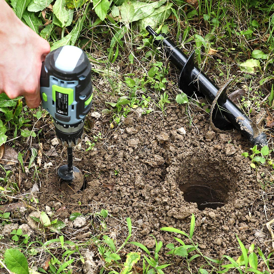 Garden Auger Drill Bit Set 2-Piece