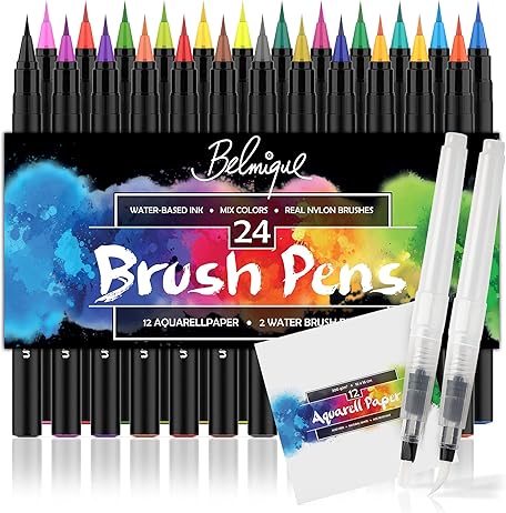 Belmique Brush Pens Set of 26