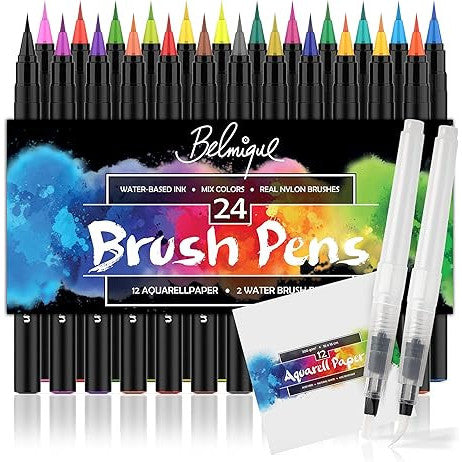 Belmique Brush Pens Set of 26