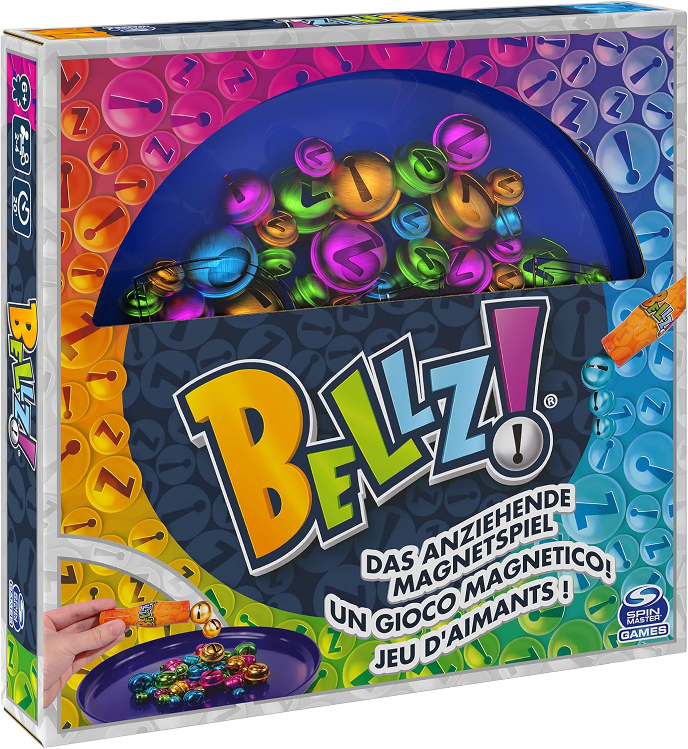 Bellz Magnetic Family Game – Colorful Bells for Kids 6+, 2‑4 Players