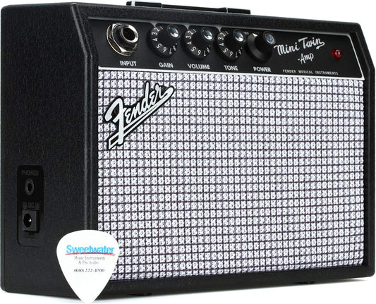 Fender Mini 65 Twin-Amp 1-Watt Portable Black Guitar Amplifier