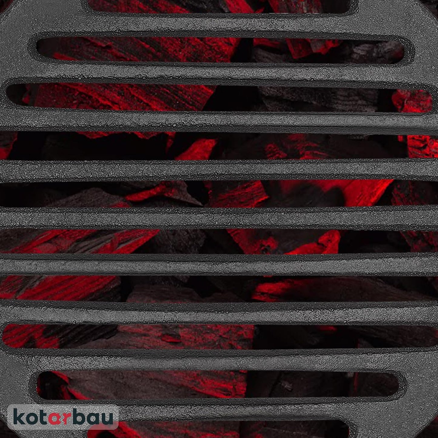 KOTARBAU Cast Iron Fireplace Grate 19 cm Diameter Round Grey