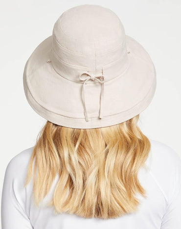 Solbari Women's Reversible Wide Brim Sun Hat with Adjustable Fit