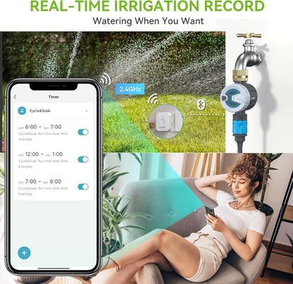 RAINPOINT Smart Wi‑Fi Sprinkler Timer with Bluetooth Control