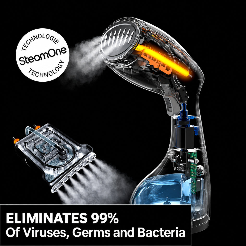SteamOne EUTAC140B Garment Steamer Black 1400W 260ml
