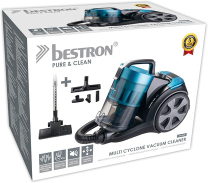 Bestron AMC2000B Multi-Cyclonic Vacuum Cleaner 700W Blue