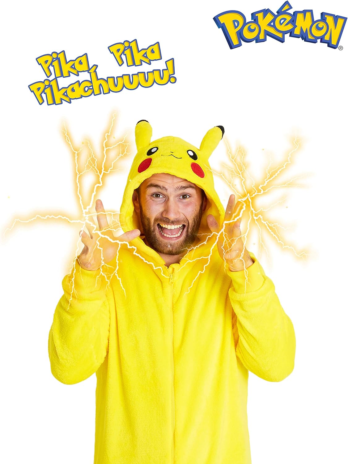 Official Pokémon Pikachu Fleece Jumpsuit – Cozy Unisex Onesie