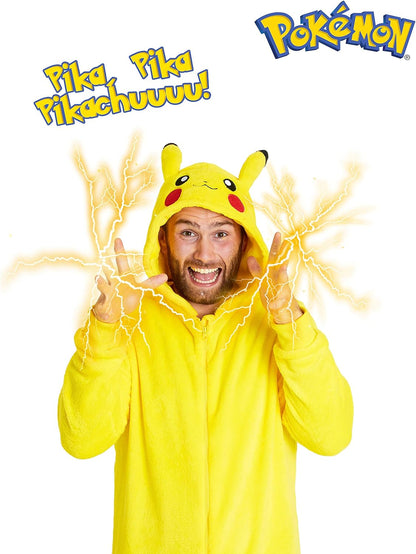 Official Pokémon Pikachu Fleece Jumpsuit – Cozy Unisex Onesie