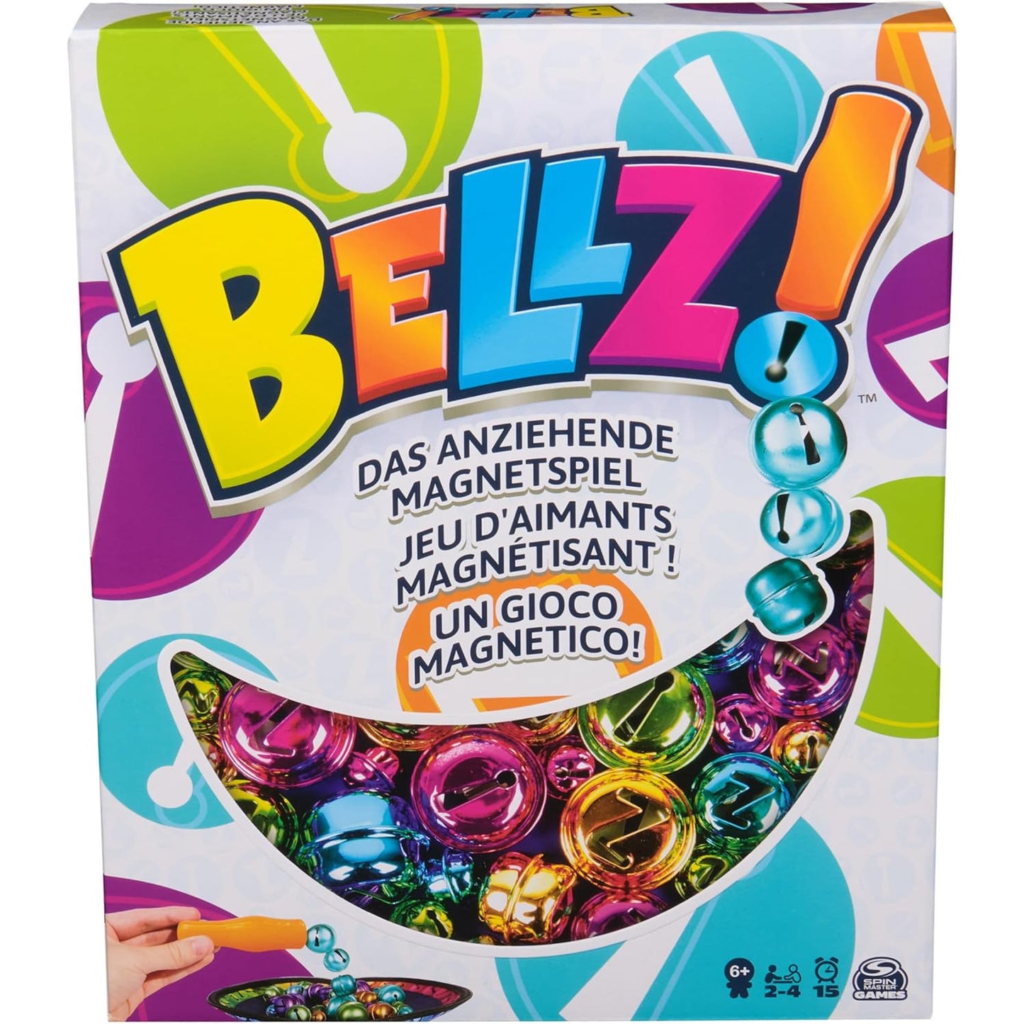 Bellz Quick Pick-up Family Magnet Game with Colorful Bells