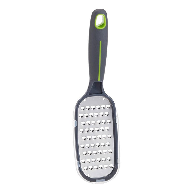 Royalford Green Line Stainless Steel Cheese Grater with Ergonomic Soft-Grip Handle