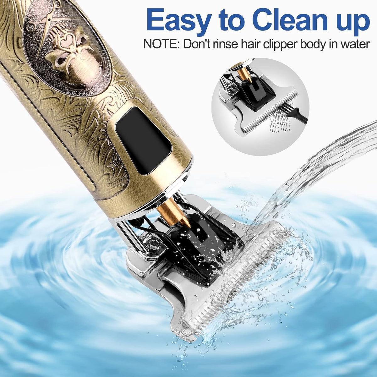 WANFEI HH15 Cordless Beard Trimmer Gold